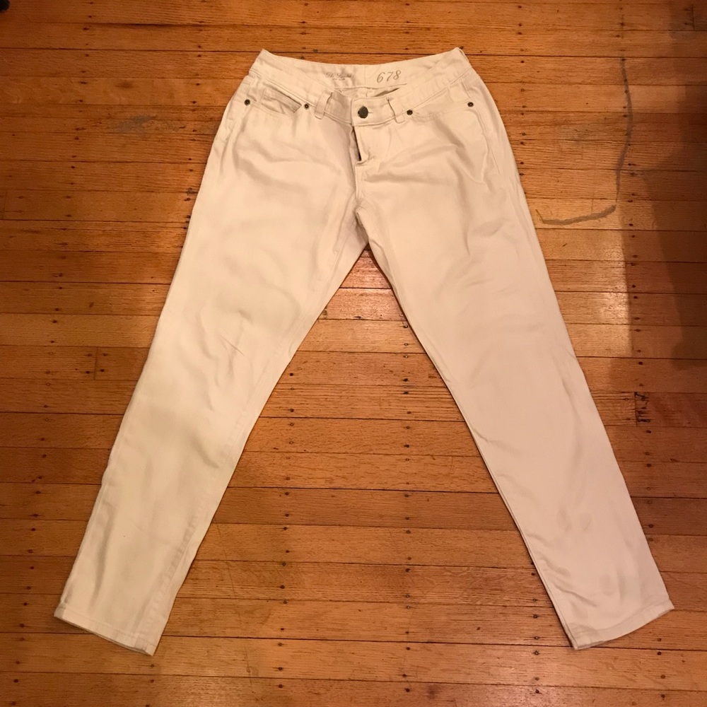 Cream colored jeans, regular fit (4)